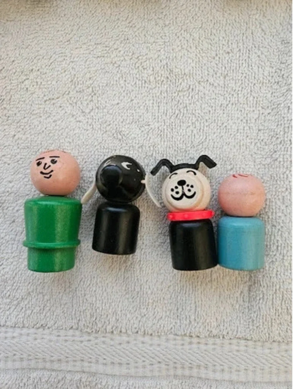 Vtg 1963 Fisher-Price Amusement Park Choo Choo Train 932 719 Wood Little People
